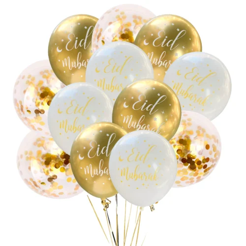 12 Ballons Eid Mubarak