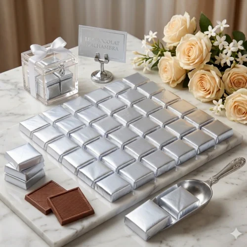10 Carré de Chocolat Napolitain Argent