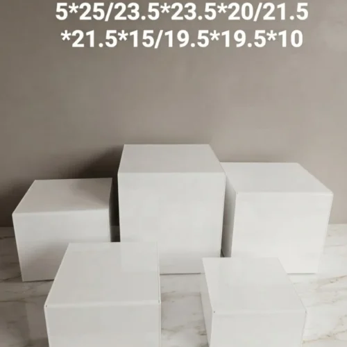 5 Cubes en Acrylique