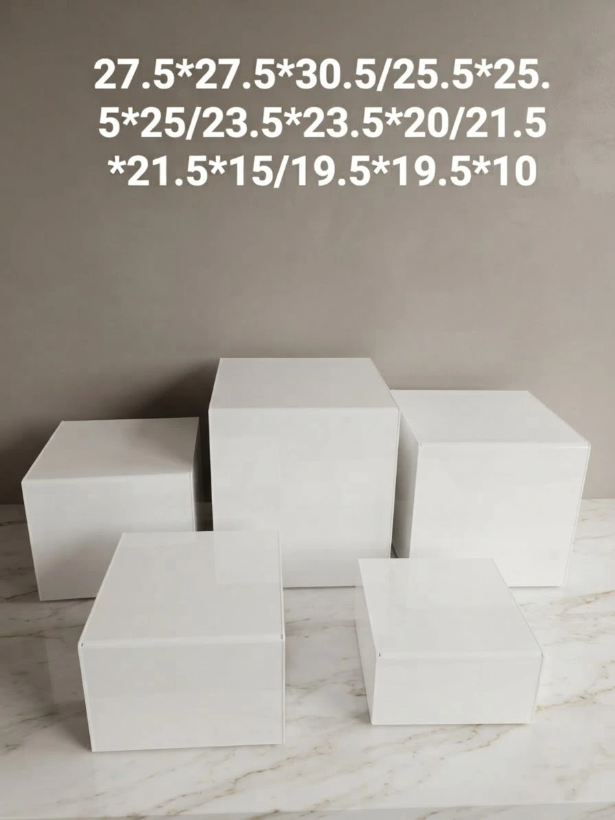 5 Cubes en Acrylique